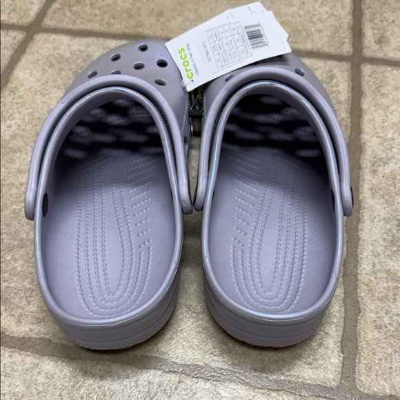 CROCS Metallic Purple Mules - Picture 2 of 4